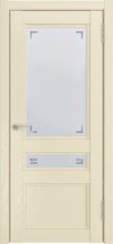 Изображение товара Межкомнатная дверь с эко шпоном Luxor К-2 ДО Айвори (soft-touch) остекленная